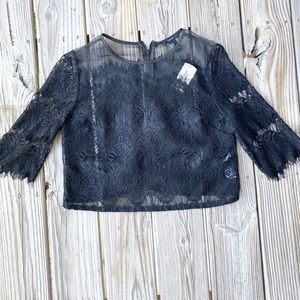 Woven Lace Top